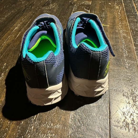 Boys Skechers Size 3 Sneakers Shoes - Navy Blue - Picture 4 of 8